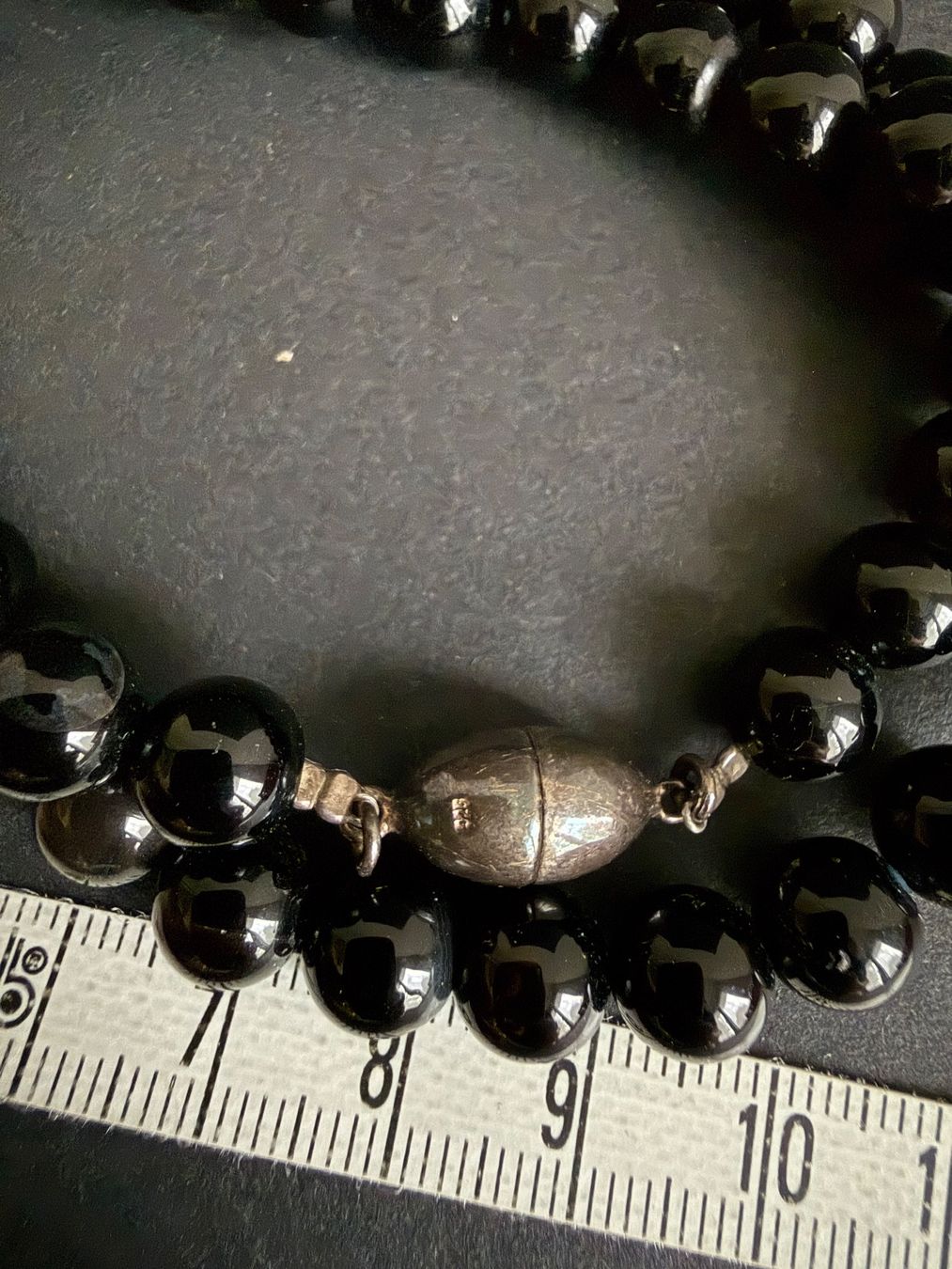 Catenine: Onyx Kette mit Silber Verschluss 925 – Usato da Spiegel b. Bern venduto da Rogger72 3