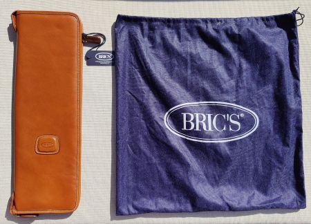 Bric's Leder Krawatten Reise-Etui, NEU + Beutel