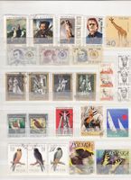 Timbres Pologne 1950-1980 -  +/- 185 pcs
