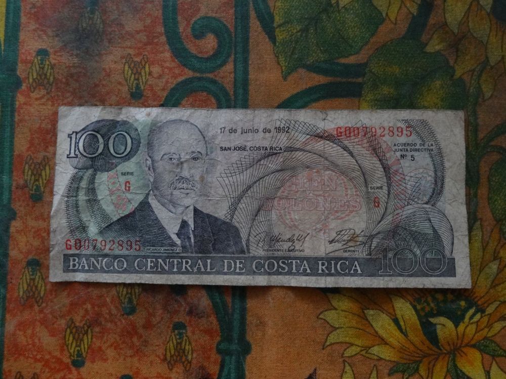 COSTA RICA 100 Colones Billet (D'occasion) à Romanel-sur-Lausanne pour ...