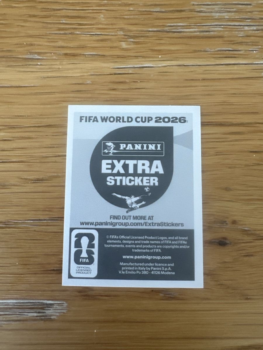 Panini Carte collezionabili: Panini Extra Sticker Alphonso Davies World Cup 2026 Basic – Nuovo e nell'imballaggio originale da Grandson venduto da Carpal 1
