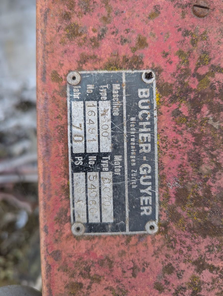 Bucher Toutes les machines: Bucher-Guyer T 500 1970 – Défectueux à Hochdorf par joe_bls7 2