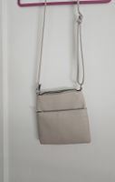 Umhaengetasche beige Lederimitat Damen Tasche 