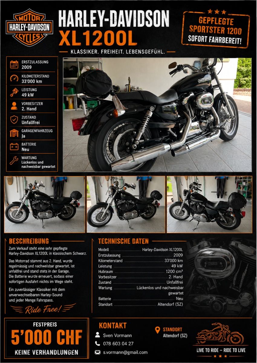 Harley-Davidson Autres: Harley Davidson – D'occasion à Altendorf par dodger1de11