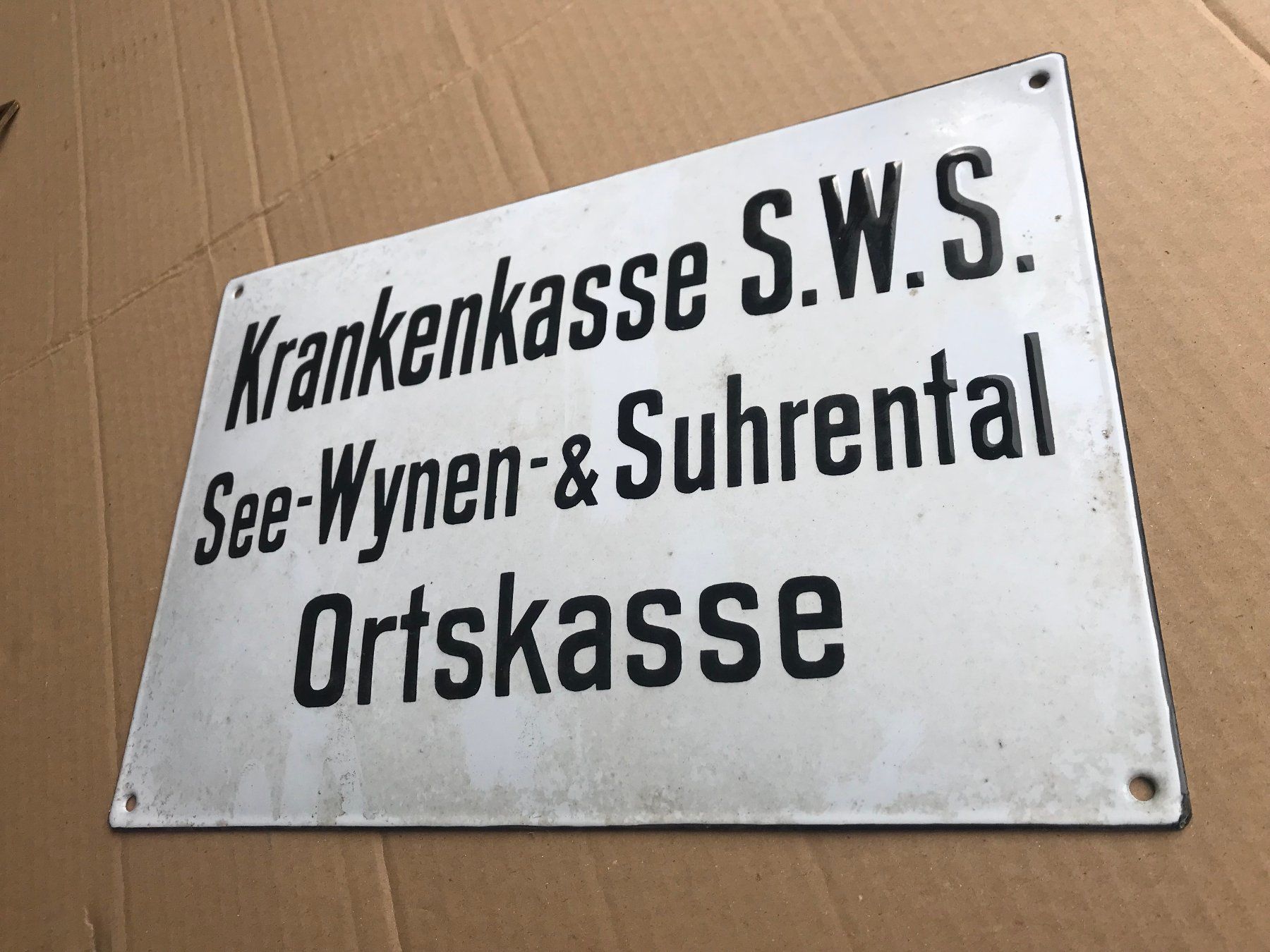 Schilder: Email Schild Krankenkasse – Gebraucht aus Unterkulm von Fabulirius 1