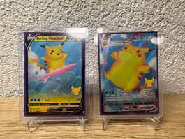 Surfing Pikachu V and Vmax 25th celebrations (ENG) 🇬🇧