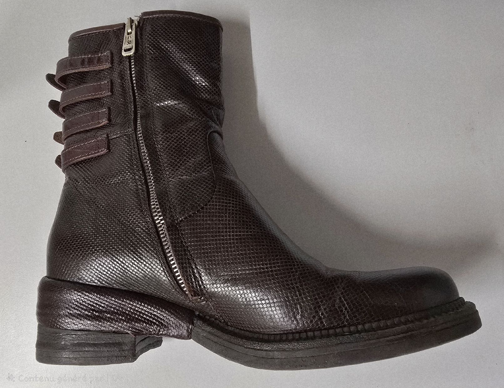 A.S.98 Scarpe da donna: Bottines en cuir véritable, marron foncé, 40 – Nuovo e nell'imballaggio originale da La Neuveville venduto da Diamise 1
