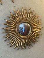 Miroir sorcière doré diamètre 52 cm bon état général