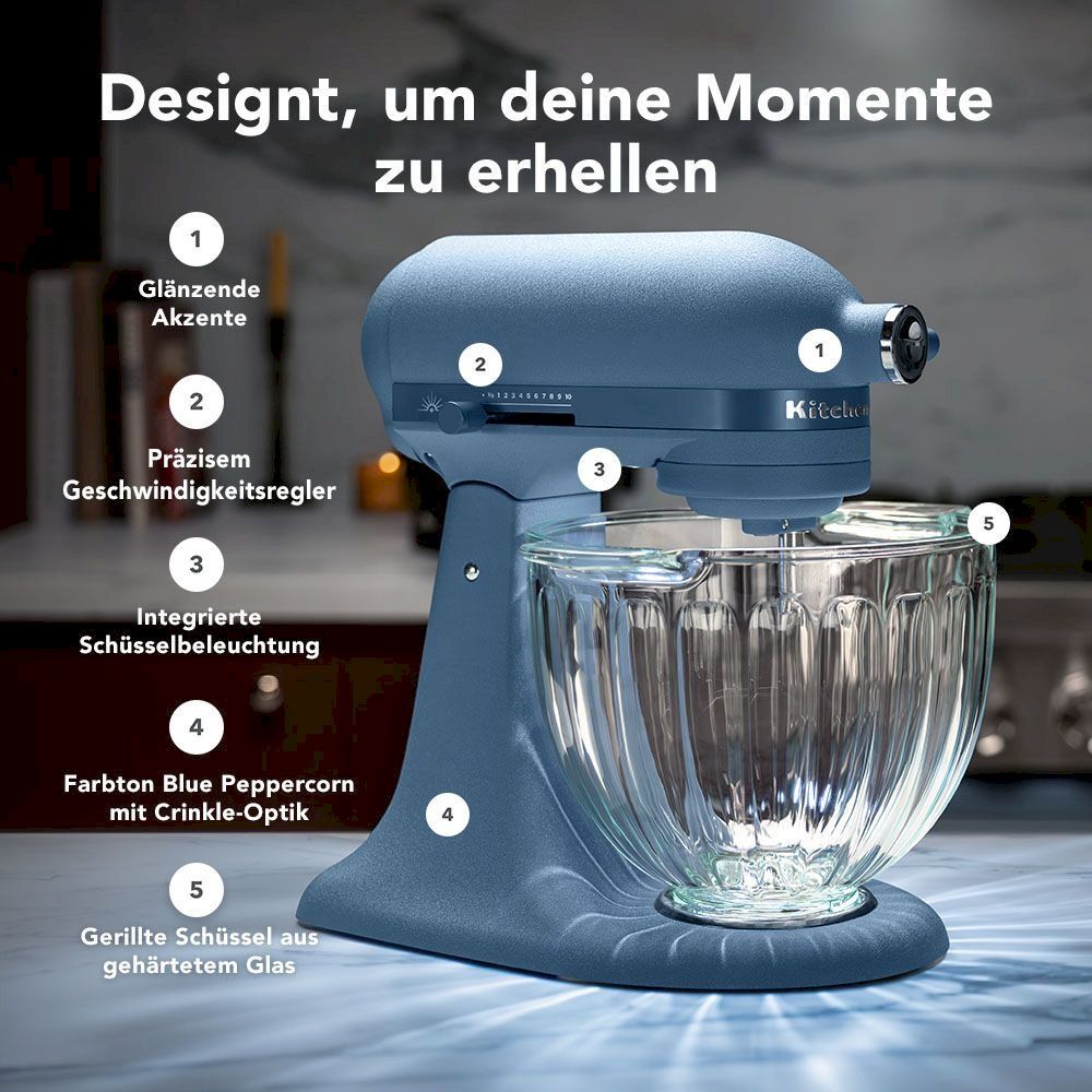 Küchengeräte: Kitchenaid Artisan Plus Blue Peppercorn – Neu und originalverpackt aus Bottighofen von zaap 5