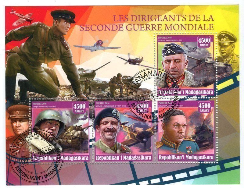 Tous les timbres: Block "2 Weltkrieg". Madagaskar. – Neuf avec emballage d'origine à Basel par Butsch5
