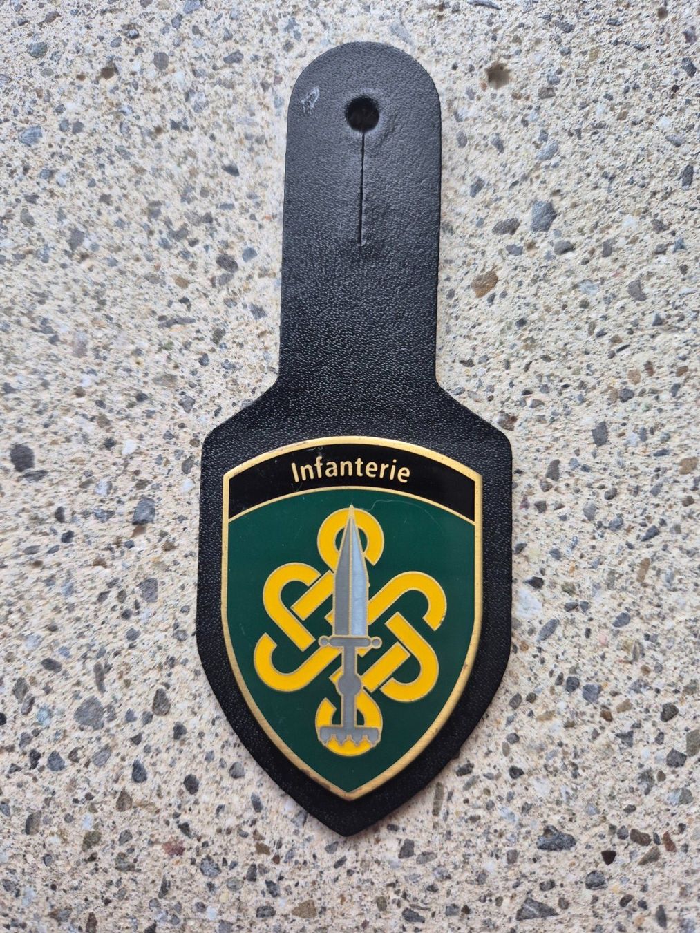 Schweizer Armee Placchette & Badge: *** Brustanhänger Infanterie *** – Usato da Riedholz venduto da fr_sIruP