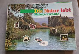 Antikes Lernspiel DIE NATUR LEBT, Carlit 1970, ab 5 Jahren