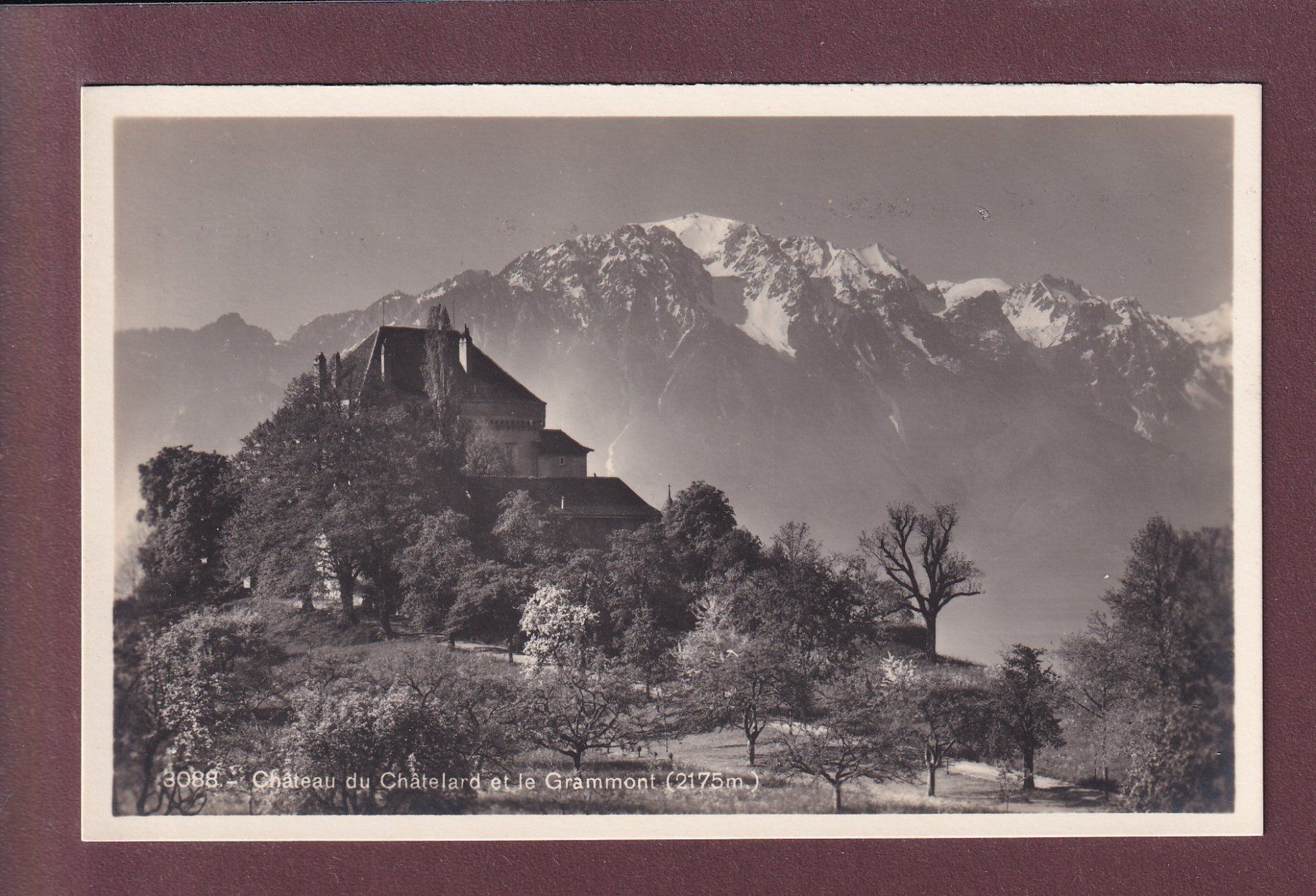 Cartoline postali: Château du CHÂTELARD - Grammont – Usato da Pully venduto da nicecards