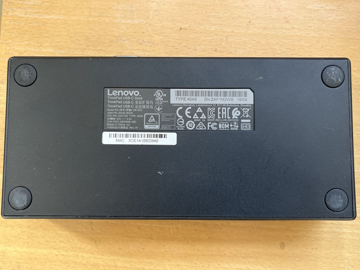 Lenovo Dockingstation: Lenovo Thinkpad Dock usb-c – Gebraucht aus Sumiswald von Beragi 3