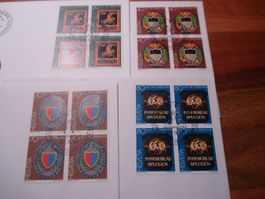 Pro Patria 1981, FDC Satz + 4erblocks Wirtshausschilder