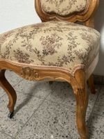 Von Hettlingen Schwyz 4 Stühle Antik 19 Jh( Luis xv)Nussbaum