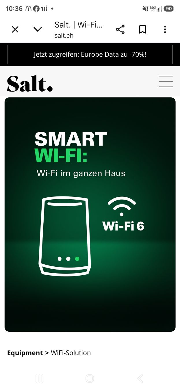 Salt WiFi: Salt Smart Wi-Fi Box – D'occasion à Winterthur par Bole.sd