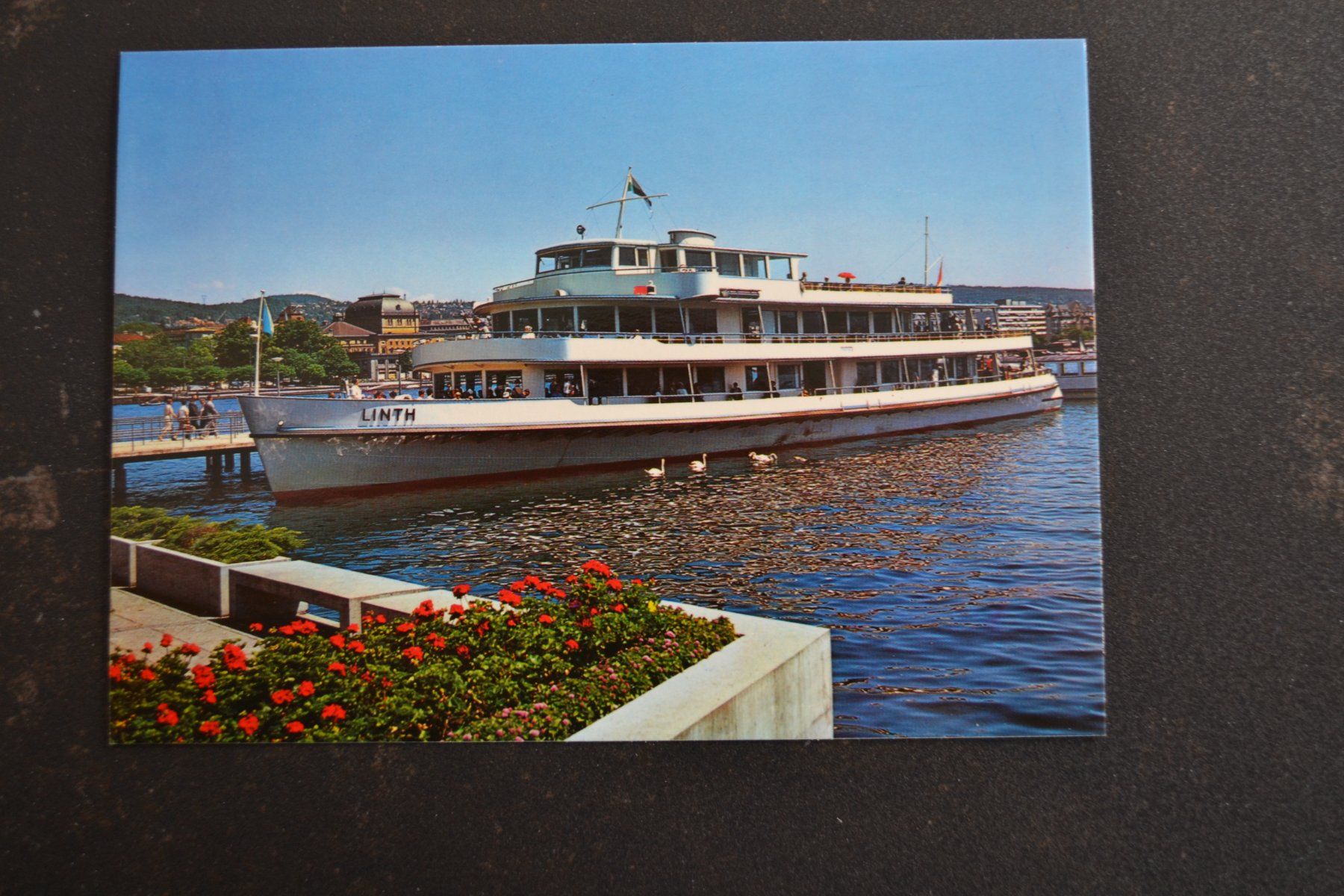 Cartoline postali: AK MS Linth Zürich am Bürkliplatz – Usato da Beinwil am See venduto da kajak55