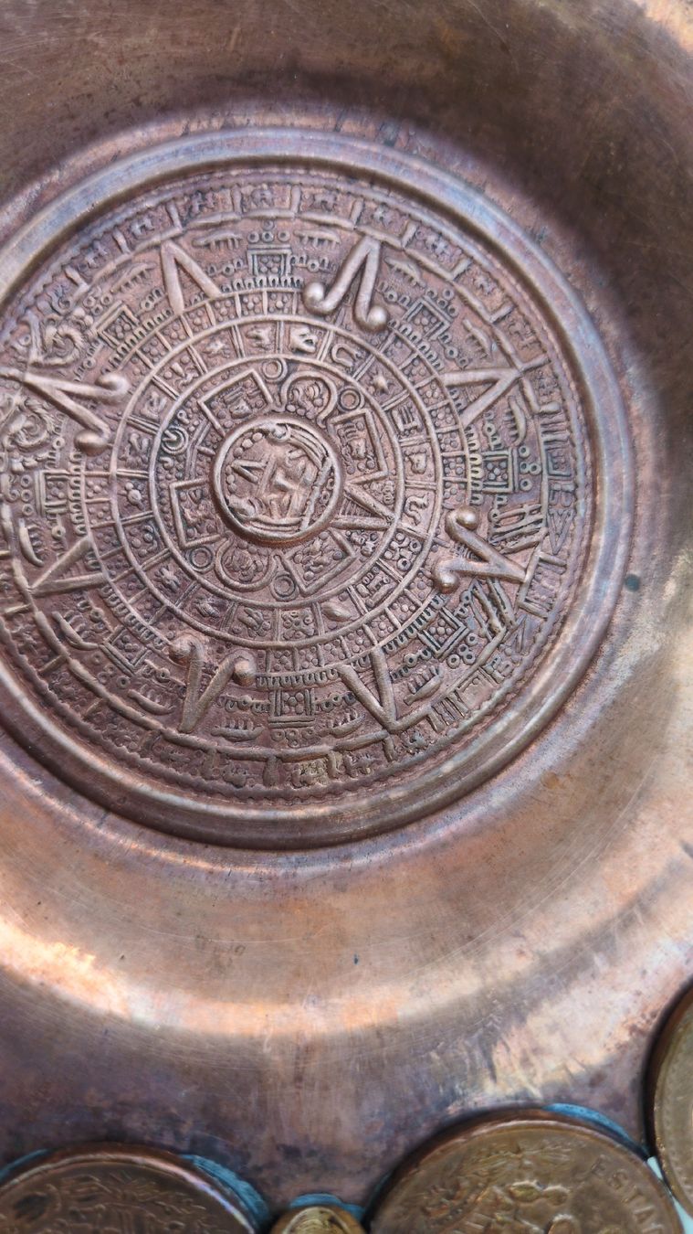Portacenere: Antiker  Aschenbecher  von Mexico mit  Aztekenmuster, – Usato da Schaffhausen venduto da max_c62l 5