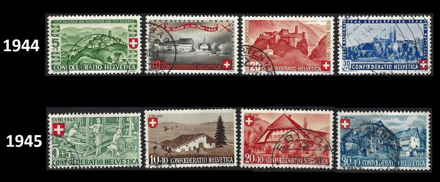 Tutti i francobolli: Pro Patria 1938-45, Serien gestempelt – Usato da Baar venduto da W47 3