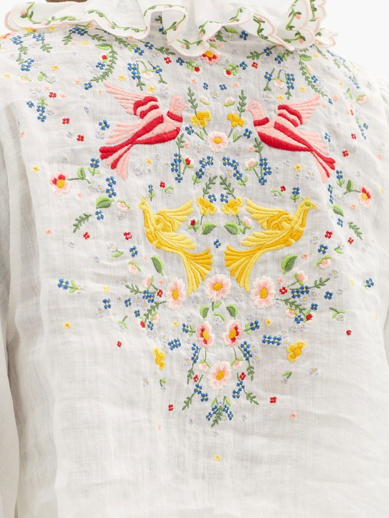 Zimmermann Tute: Zimmermann Embroidery Blouse & Short – Usato da St.Josefen venduto da lop_lh8d 4
