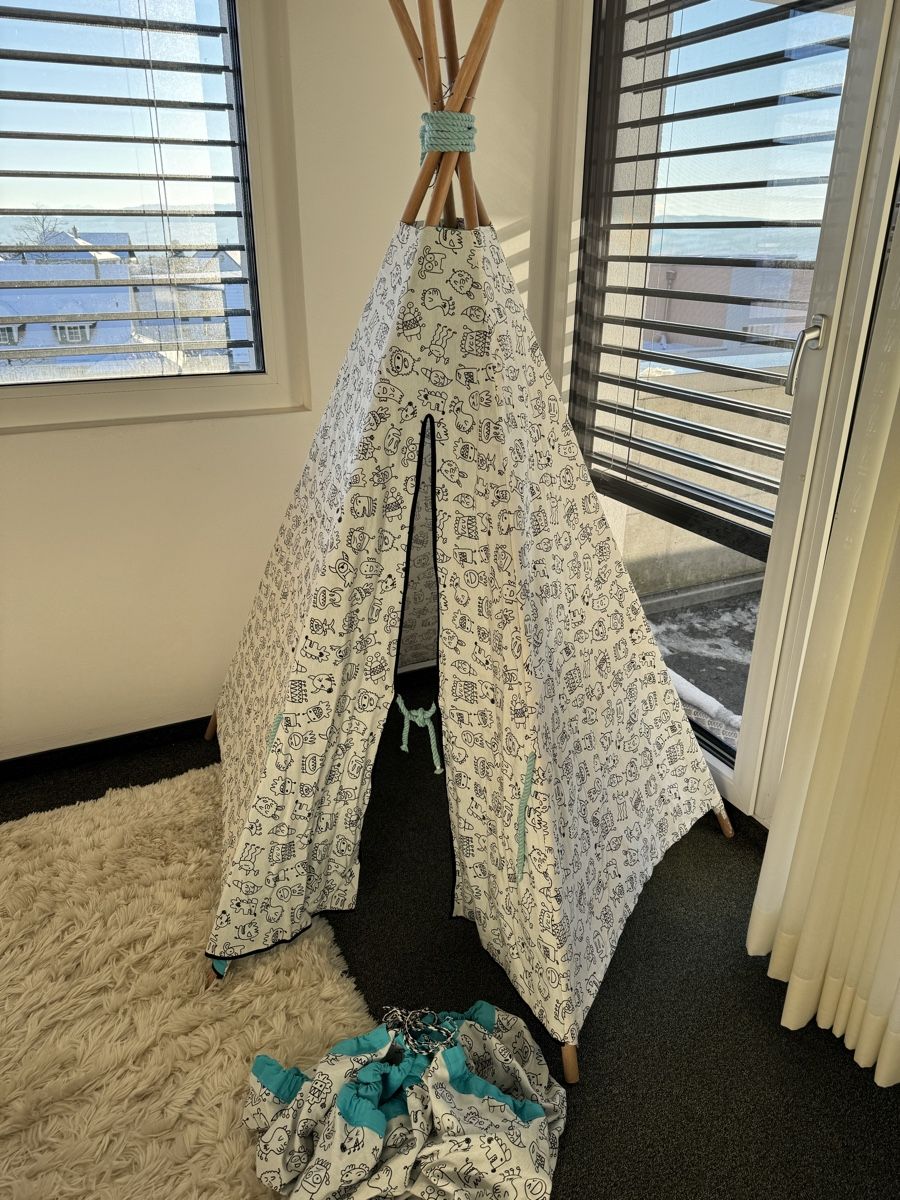Spielhäuser: Kinder Tipi mit passendem Spielzeug-/Lego-Sack – Gebraucht aus Wermatswil von angre