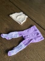 Mütze und Strumpfhose C&A 68 3-6M lila Mütze lachs 