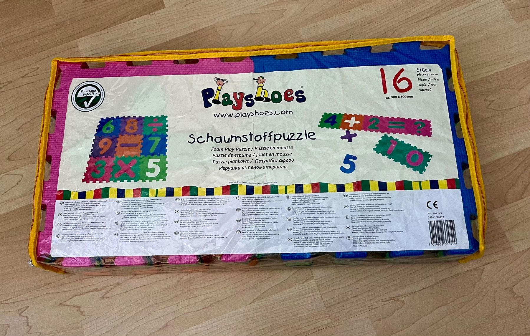 Spielmatte: Schaumstoff Puzzle Matten Zahlen,16 -teilig – Gebraucht aus Beckenried von Vseza10