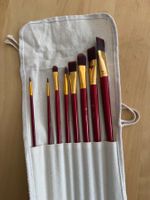 Pinsel Set mit Rollentasche 8 Stücke