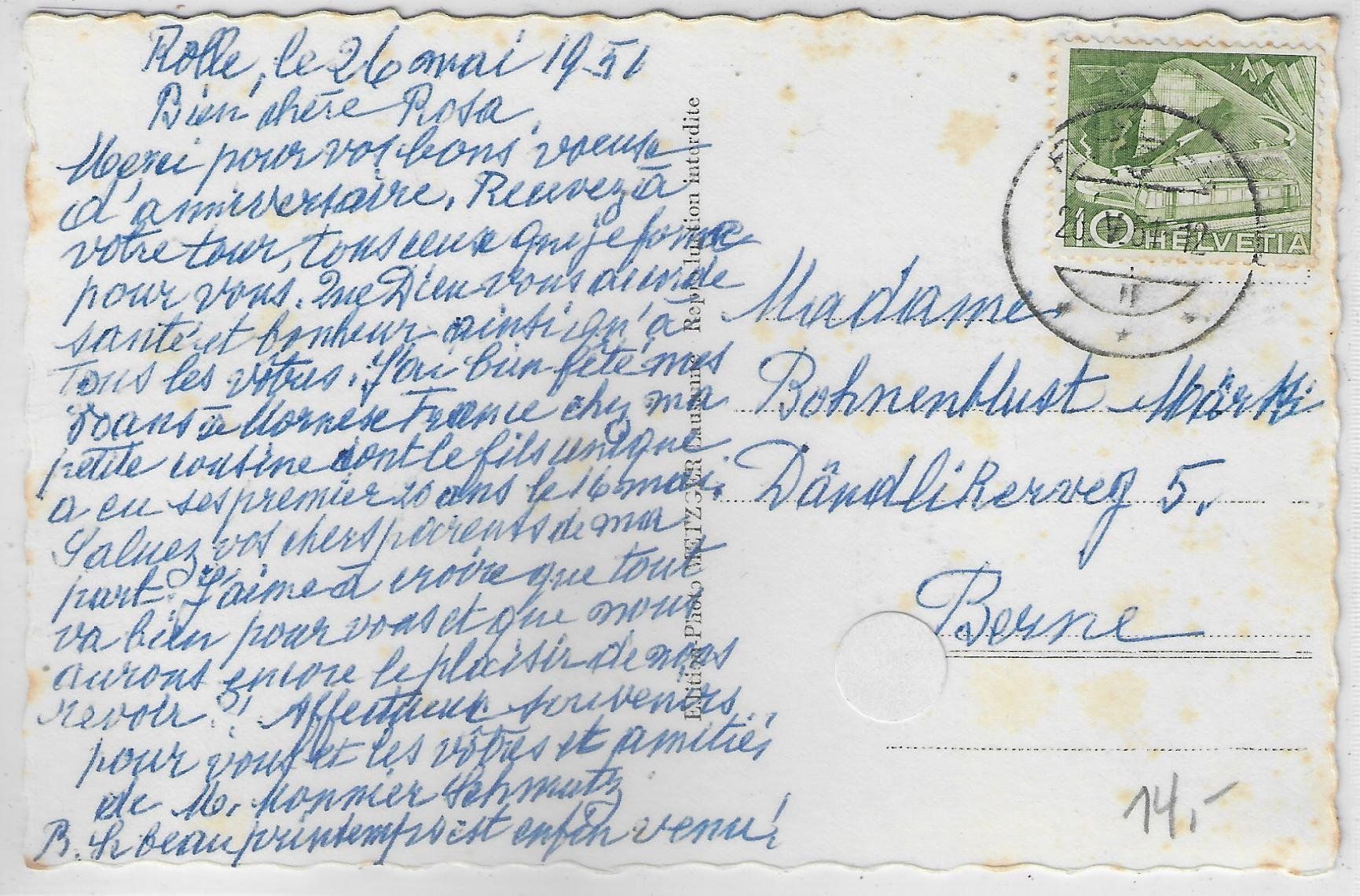 Cartoline postali: Rolle - Grand-Rue – Usato da Ettingen venduto da Kartenplanet 1