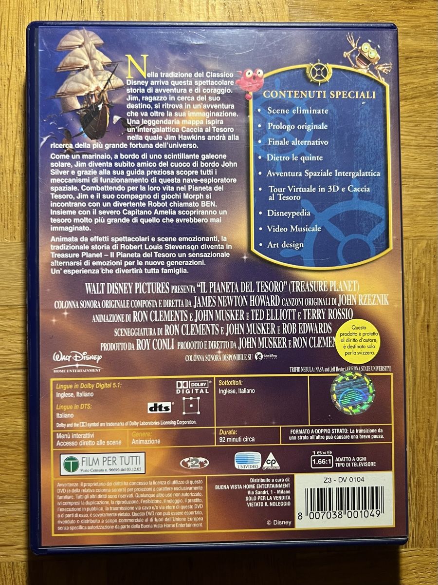 Tutti i DVDs: Disney Il Pianeta del Tesoro DVD – Usato da Rafz venduto da SaintCruz 1