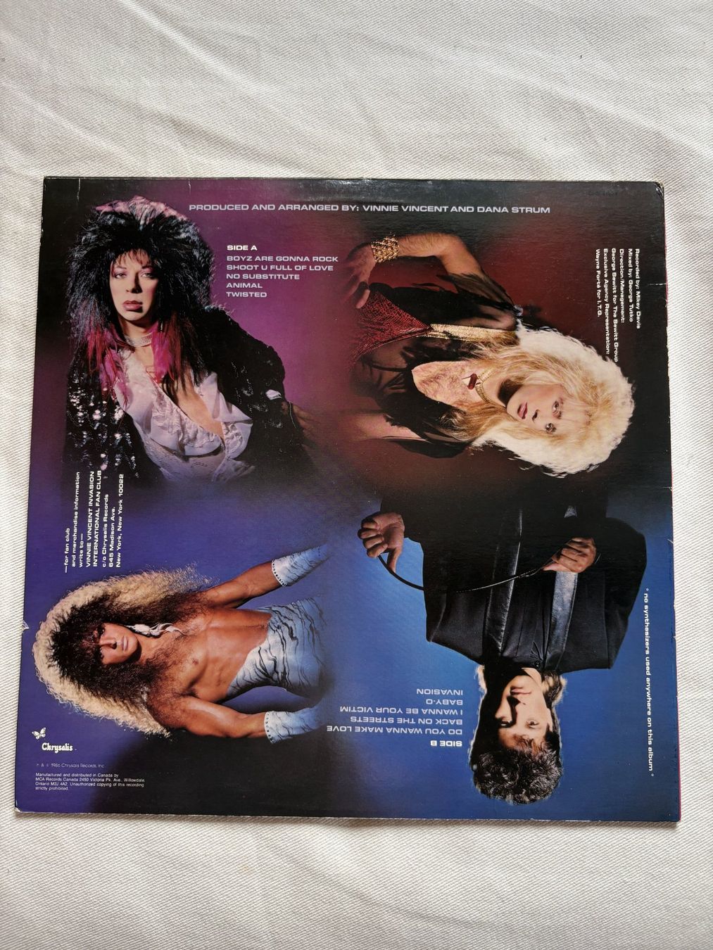 Vinyles: Vinnie Vincent Invasion - Self titled Vinyl LP original – D'occasion à Effretikon par ChrisLamberger 1
