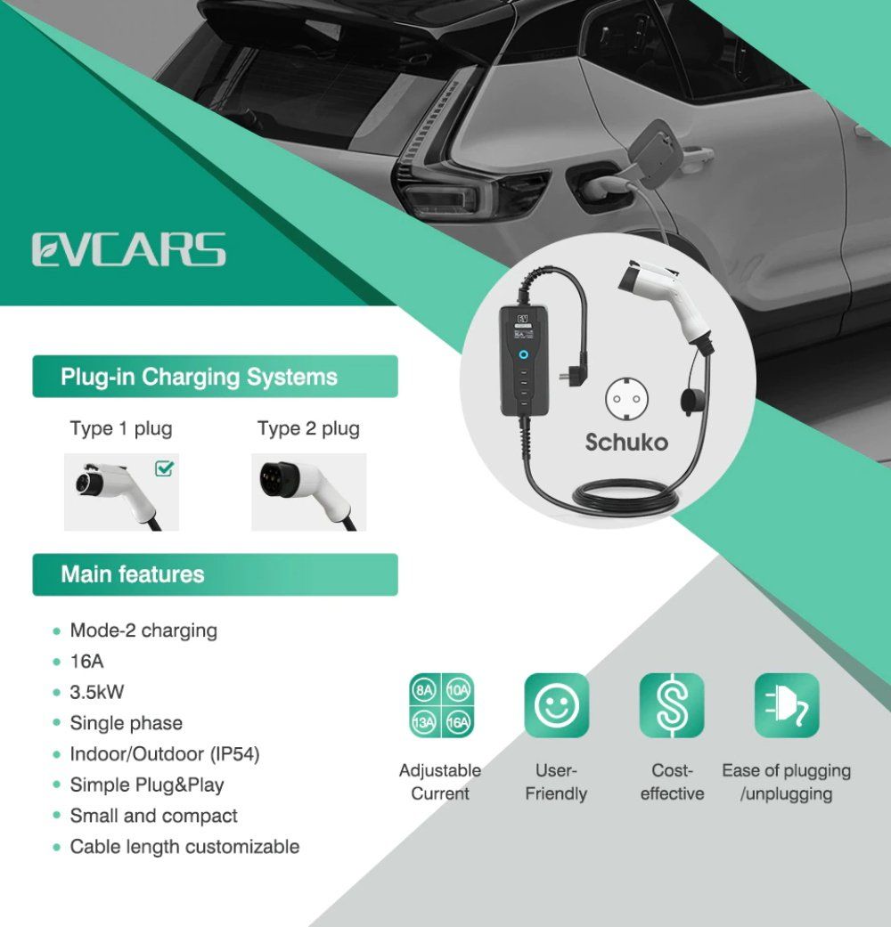 Caricabatterie: E-Auto Tragbare EV-Ladekabel 16A J1772 Typ 1 – Nuovo e nell'imballaggio originale da Malans GR venduto da BUYBEST-Schweiz 5