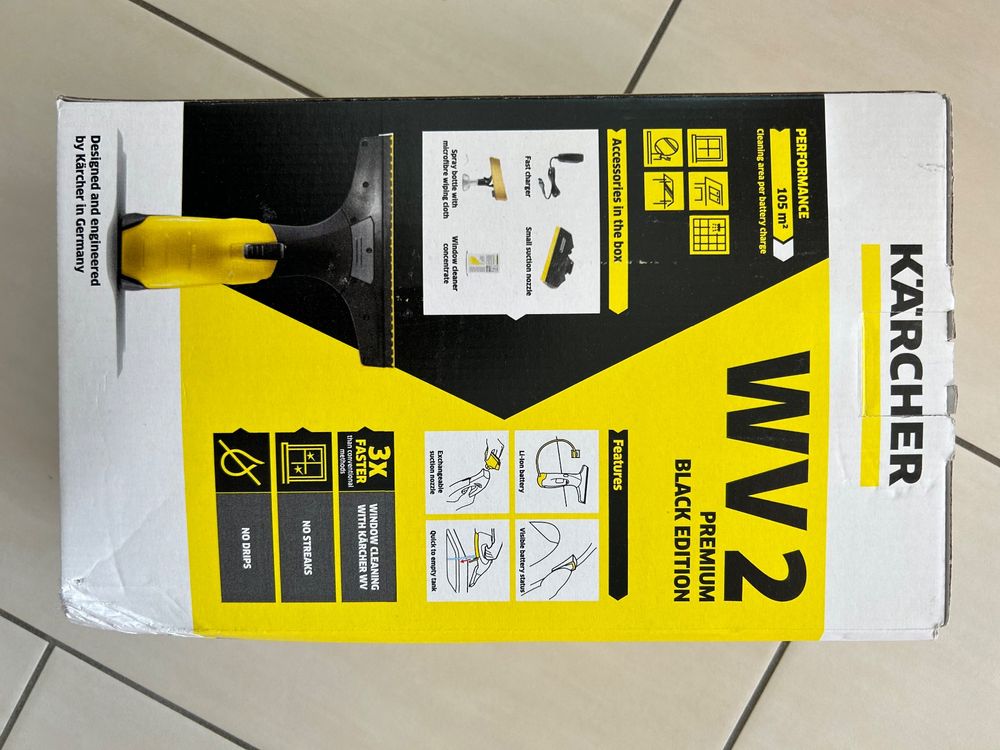 Karcher Kärcher Window Vac WV 2 Black Edition Raamreiniger - Nu 43% korting