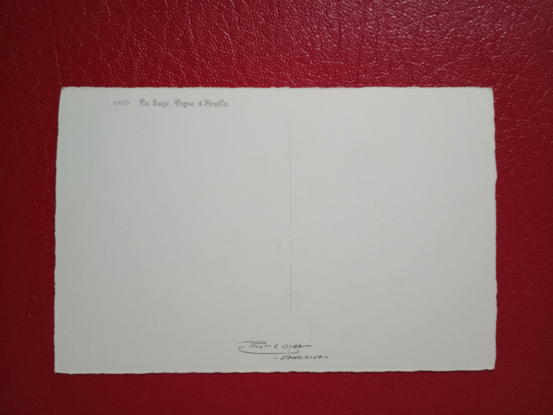 Cartoline postali: La Sage Wallis s/w Karte – Usato da Küttigen venduto da Melisch1000 1