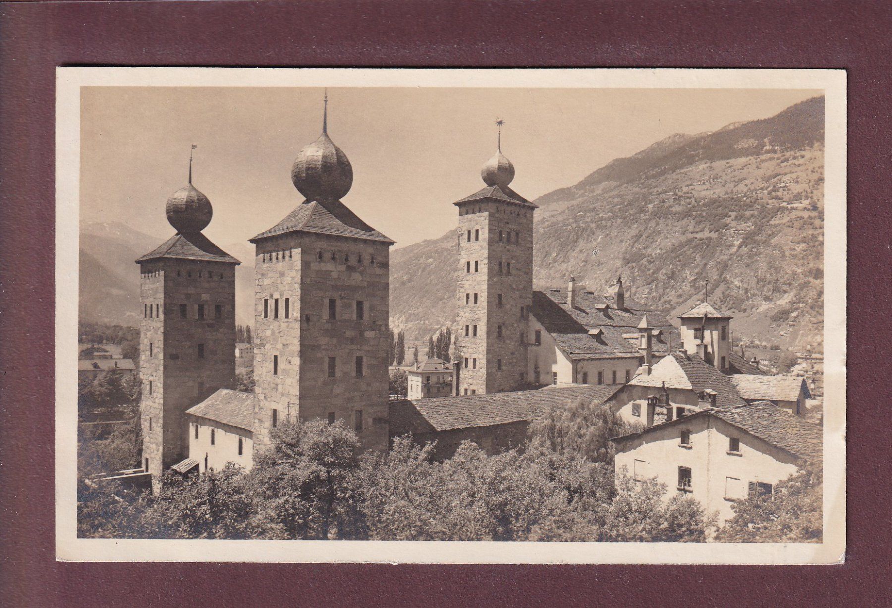 Ansichtskarten: BRIG - Schloss Stockalper – Gebraucht aus Pully von nicecards