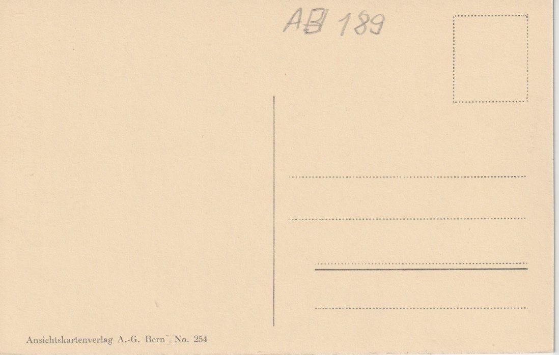Cartoline postali: AB 189 Lenk, ≈ 1920/30 – Nuovo (secondo la descrizione) da Freienbach venduto da Bhaltis 1