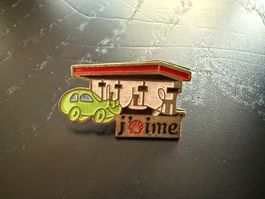 Shell Pin J'aime Selten - Vintage Anstecker Rarität!