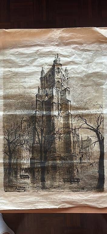 Ansichtskarten: CATHEDRALE DE LAUSANNE – Gebraucht aus Cully von 1969bruno