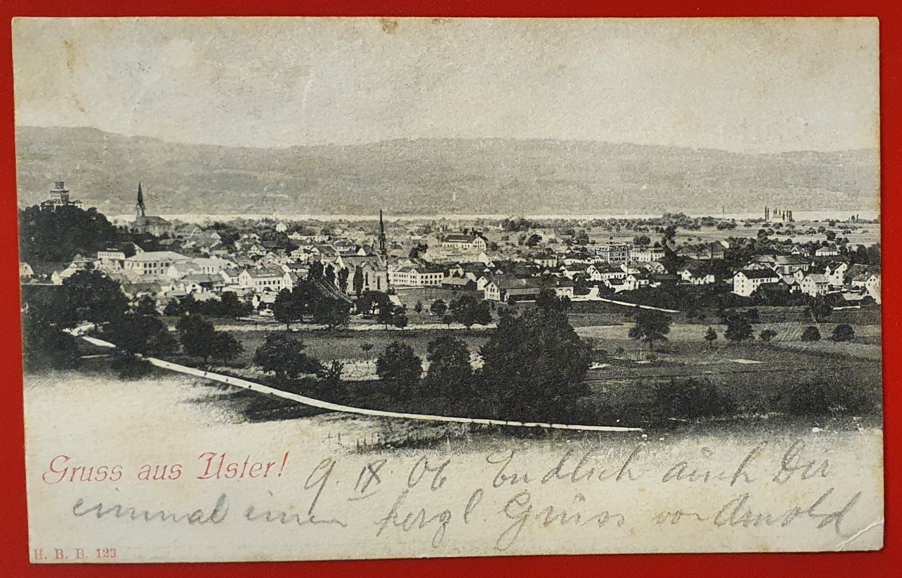 Ansichtskarten: Gruss aus Uster 1906 - Mit Aushilfsstempel Wallisellen – Gebraucht aus Kreuzlingen von Rschweiz1