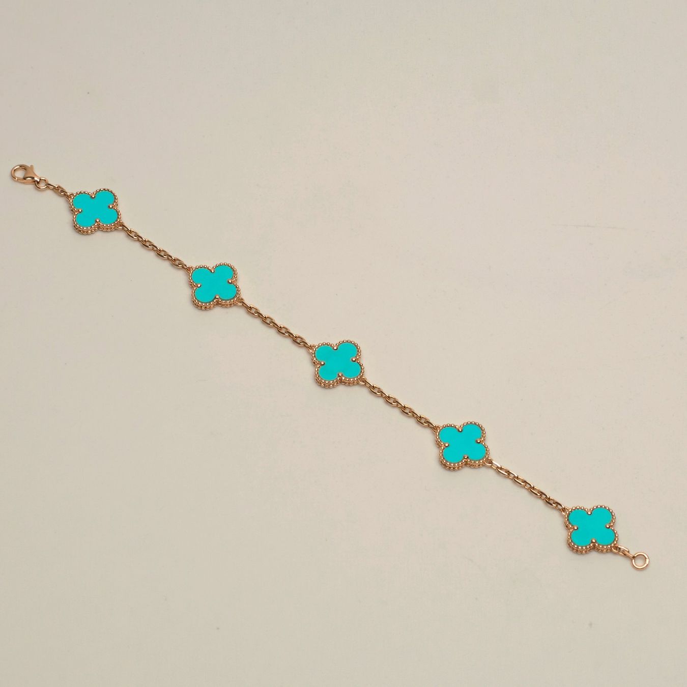 Van Cleef Bracciali & Braccialetti: Authentique Bracelet VAN CLEEF ARPELS Alhambra turquoise – Nuovo (secondo la descrizione) da Carouge GE venduto da TLD 4