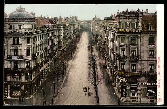 Cartoline postali: AK Zürich, Bahnhofstrasse – Usato da Berlin venduto da bartko-reher