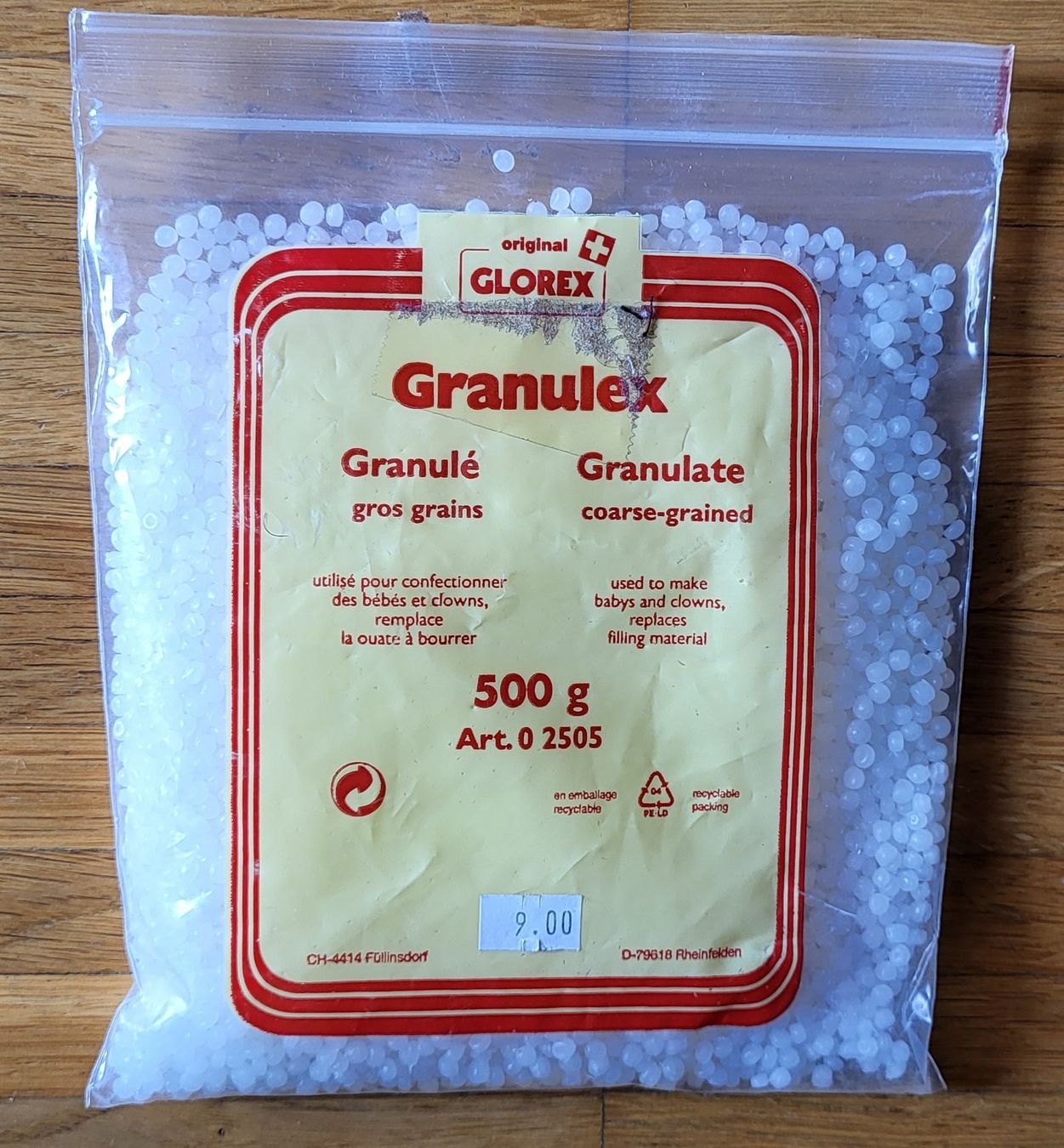 Materiale di riempimento: GLOREX Granulex Granulat grobkörnig 180g – Usato da Winterthur venduto da Baer49