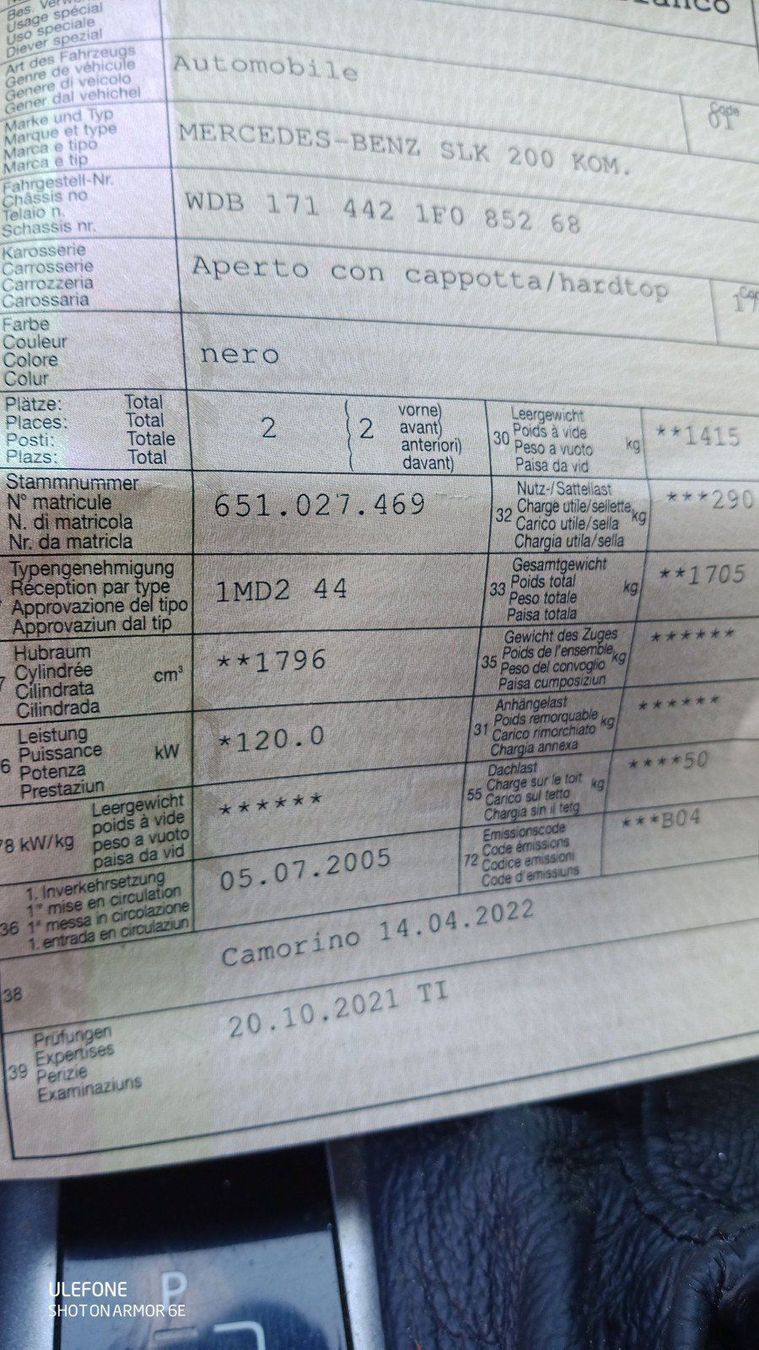 Mercedes-Benz Automobili: Mercedes Slk 2005 – Usato da Gudo venduto da dispo3 7