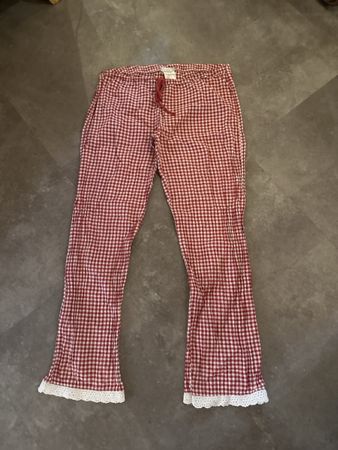VIVE MARIA Pyjamahose kariert rot weiss Grösse L