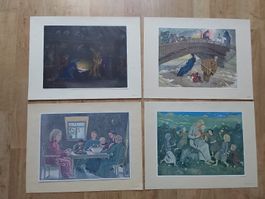 Ernst Kreidolf, Biblische Bilder, 12 Stk.31x41cm.