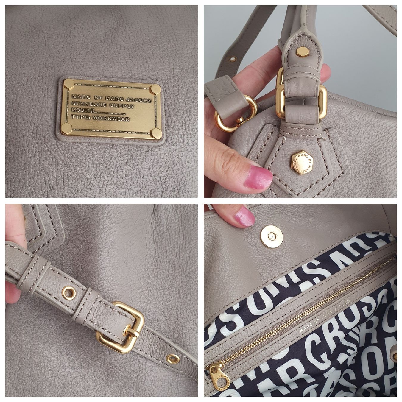 Marc Jacobs Borse da donna: Marc Jacobs Henkel/Umhängetasche Medium Taupe-Beige – Usato da Niederteufen venduto da Mira_72 9