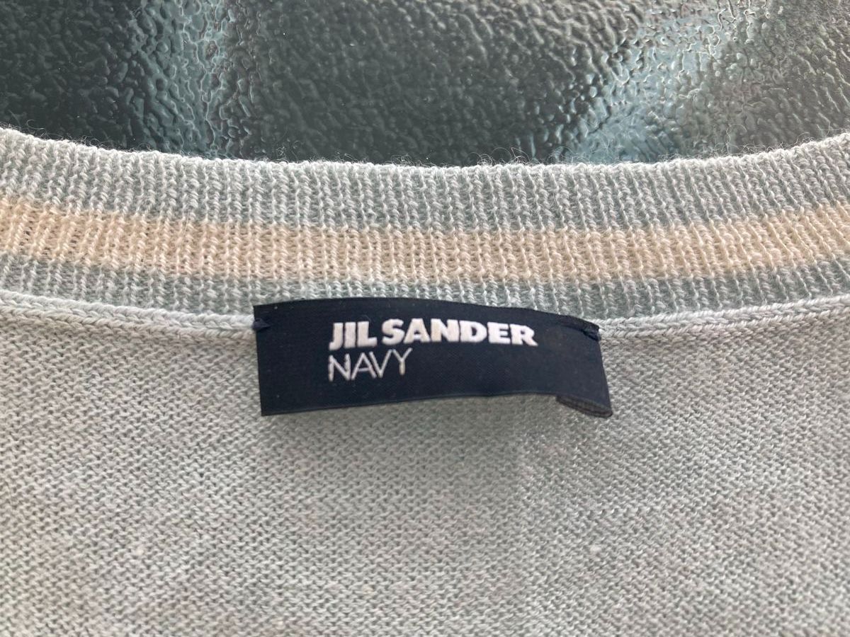 Jil Sander Maglioni & Felpe: JIL SANDER Navy Top, hellblau, Gr. S, Baumwolle/Kaschmir – Usato da Zürich venduto da elegantissima 4