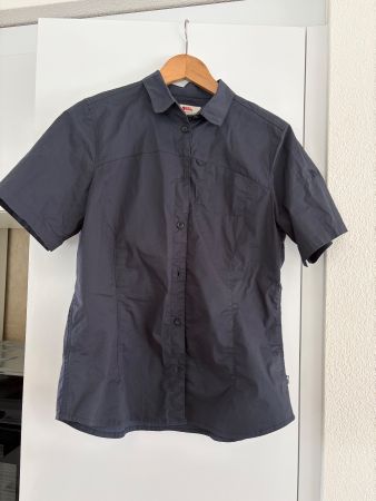 Fjällräven Damenhemd kurzarm blau Grösse L Slim Fit