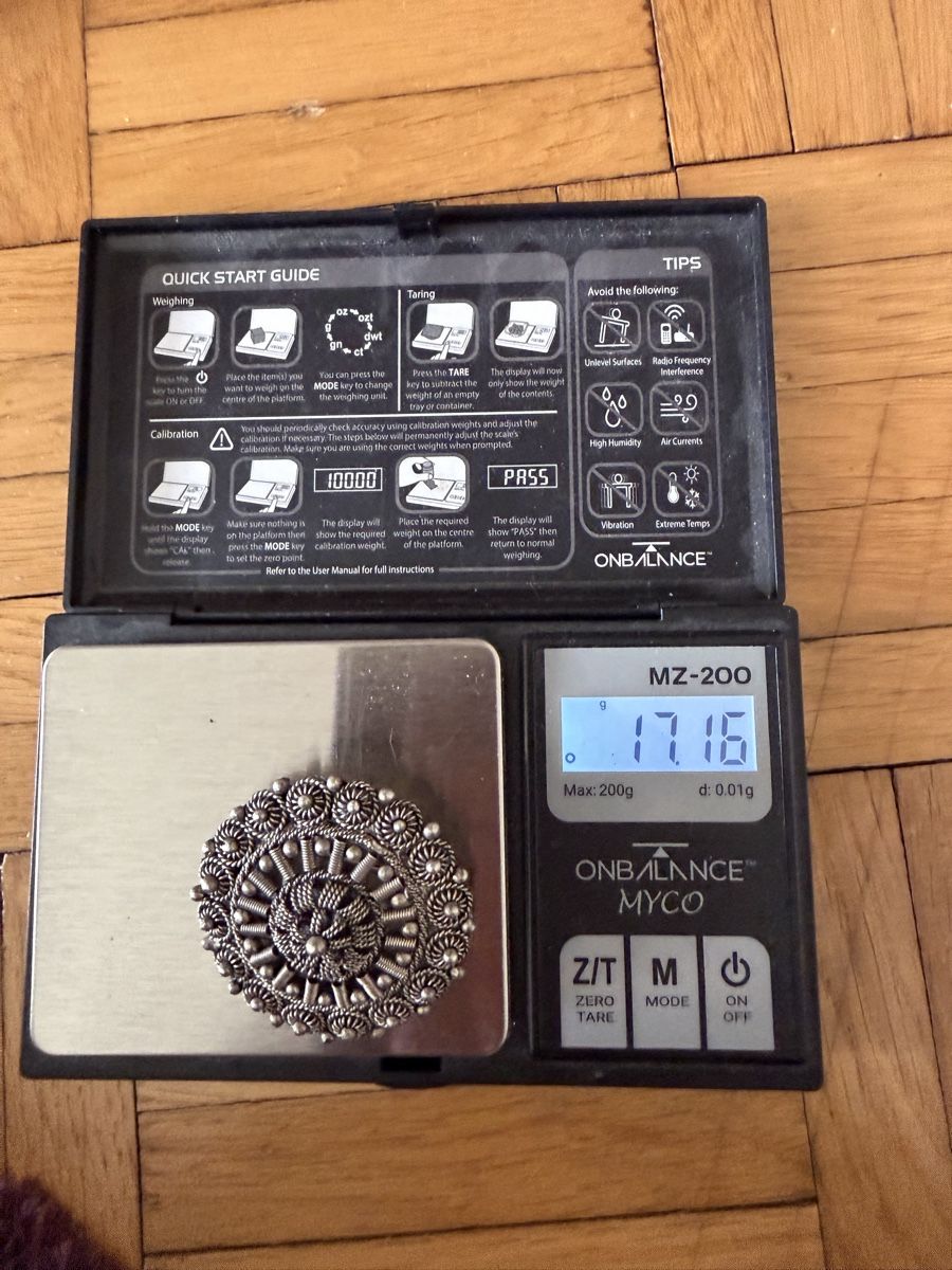 Spille & Fermagli: Vintage Silber Brosche, Filigran Design – Usato da Lyss venduto da nekoreh 6
